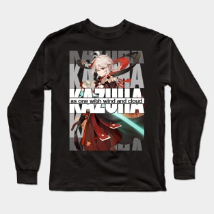 KAZUHA as one with wind and cloud Genshin Impact Edit Long Sleeve T-Shirt